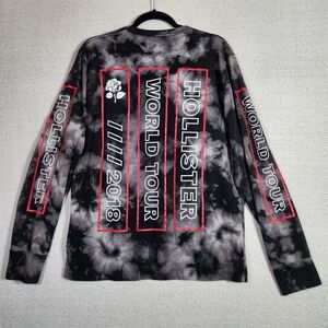 Hollister Mens XL Tie-Dye World Tour Long Sleeve Tee Shirt